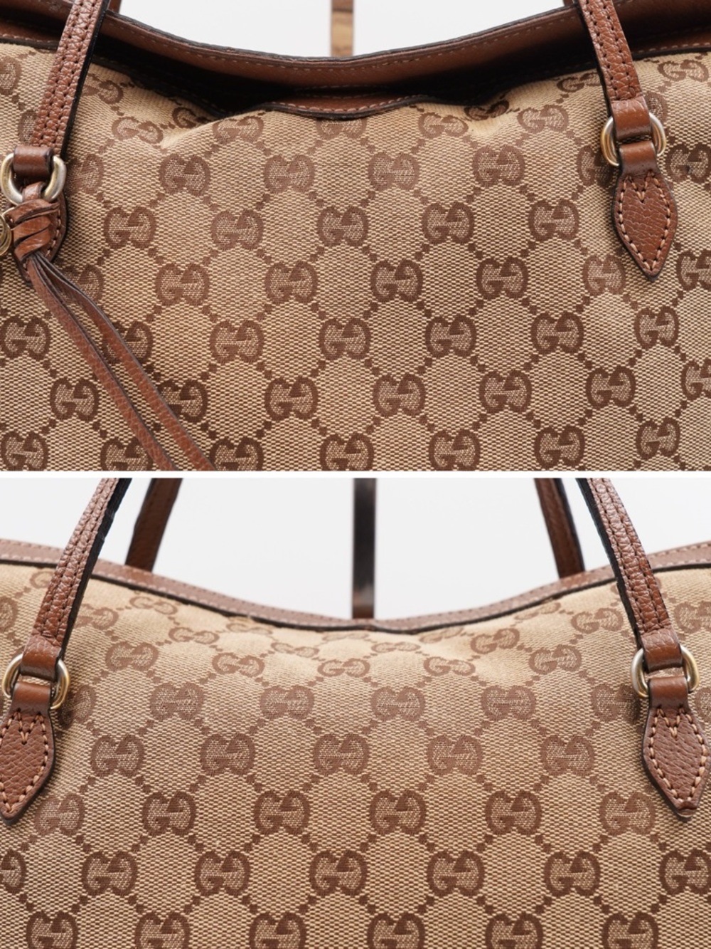 Gucci Bree Brown GG Canvas Shoulder Bag - Picture 10 of 11
